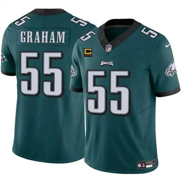 Men & Women & Youth Philadelphia Eagles #55 Brandon Graham Green F.U.S.E. With 4-Star C Patch Vapor Untouchable Limited Stitched Jersey